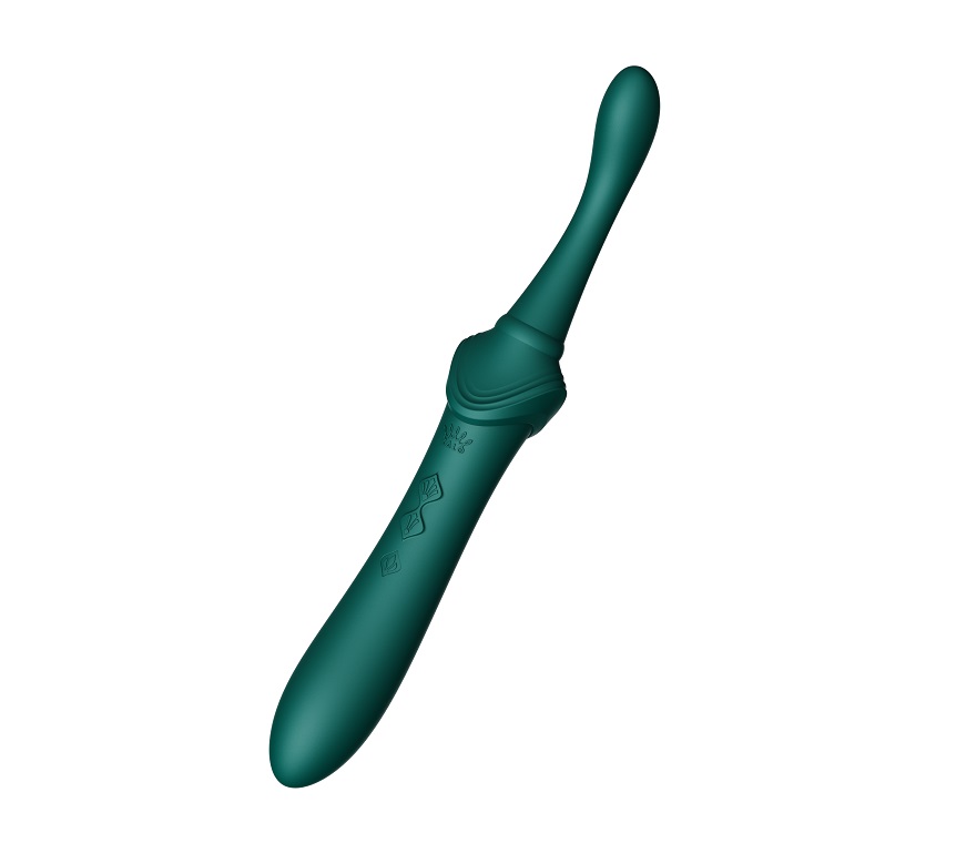 Zalo - Bess 2 Heating Dual Vibrator - Turquoise Green photo-2