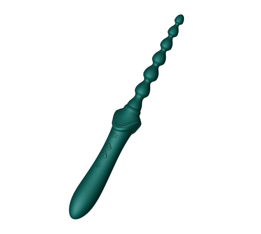 Zalo - Bess 2 Heating Dual Vibrator - Turquoise Green photo-3