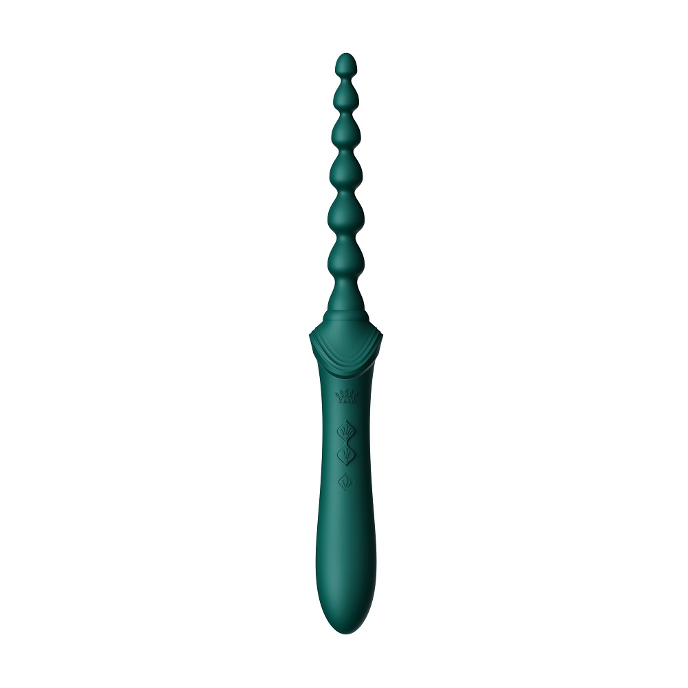 Zalo - Bess 2 Heating Dual Vibrator - Turquoise Green photo-9
