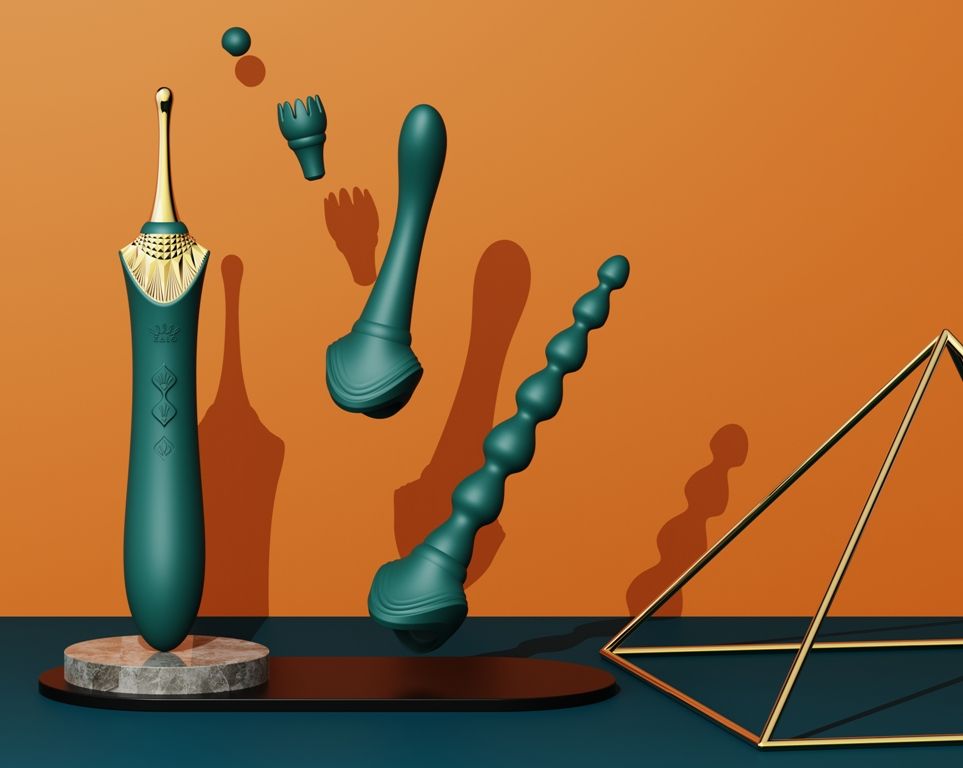 Zalo - Bess 2 Heating Dual Vibrator - Turquoise Green photo-12