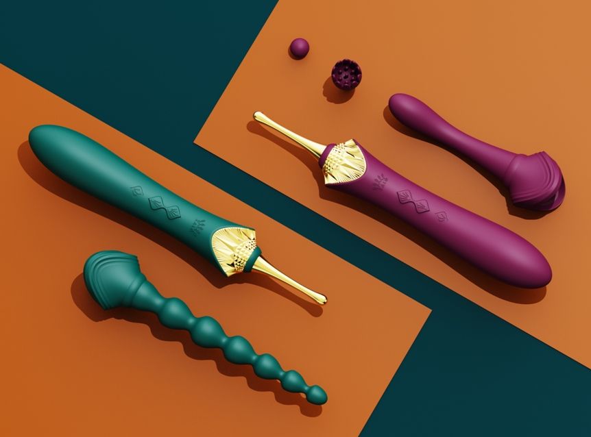 Zalo - Bess 2 Heating Dual Vibrator - Turquoise Green photo-18