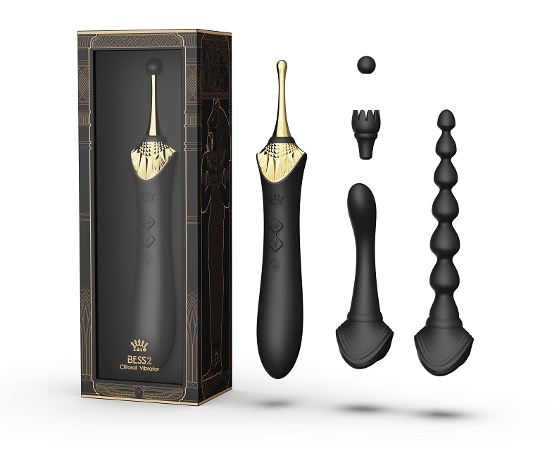 Zalo - Bess 2 Heating Dual Vibrator - Obsidian Black photo-12