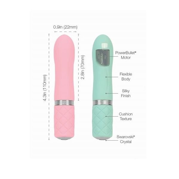 Pillow Talk - Flirty Vibe - Teal photo-5 Pillow Talk - Flirty Vibe - Teal photo-5