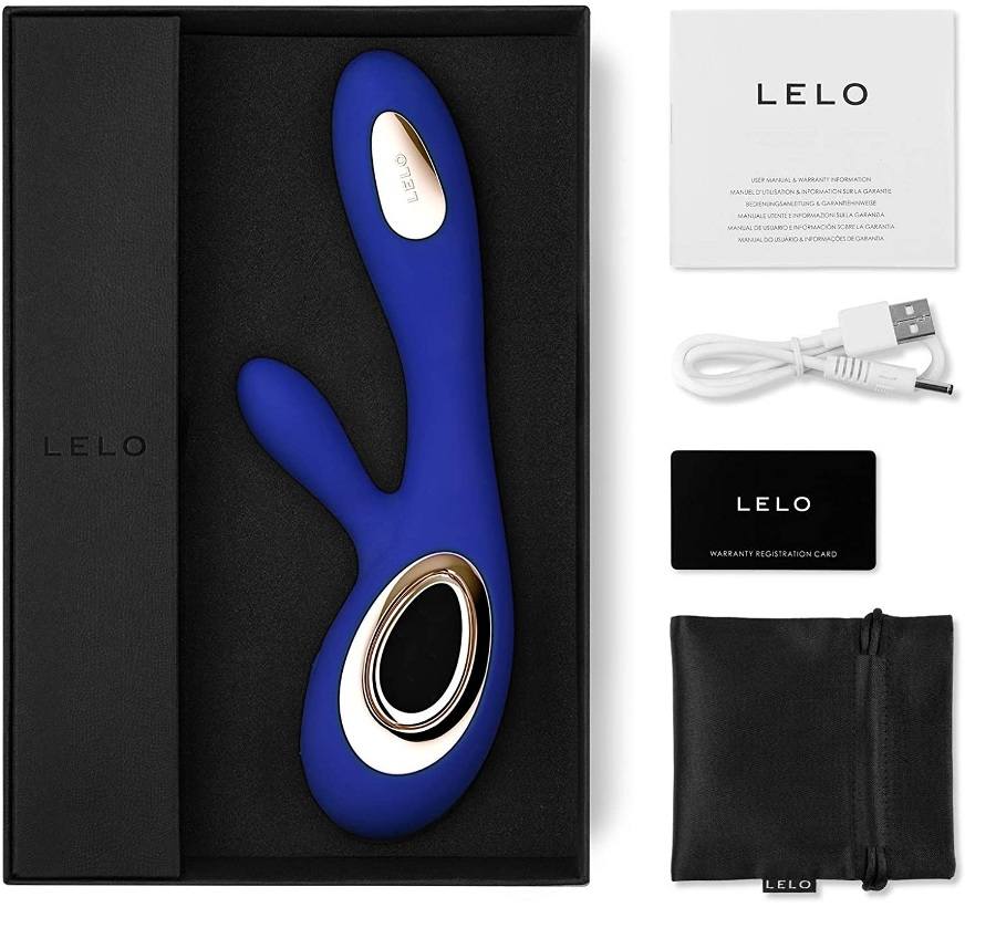 Lelo - Soraya Wave Rabbit Vibrator - Midnight Blue photo-11