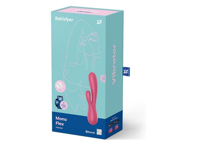 Satisfyer - Mono Flex Rabbit Vibrator - Red photo-6