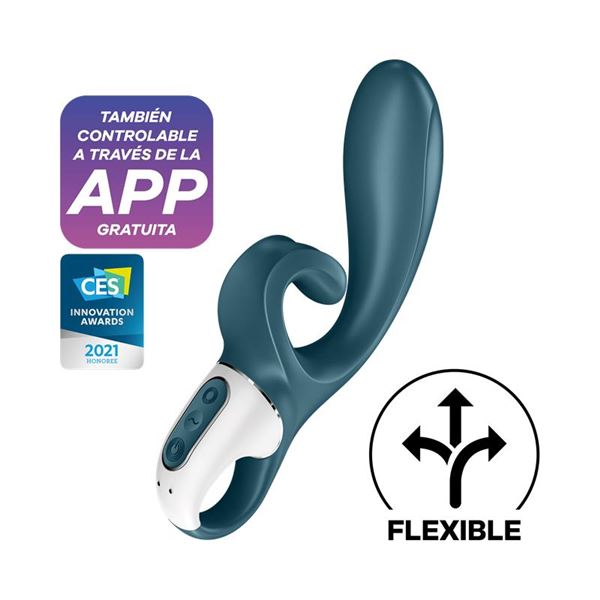 Satisfyer - Hug Me Rabbit Vibe - Bluegrey photo-2