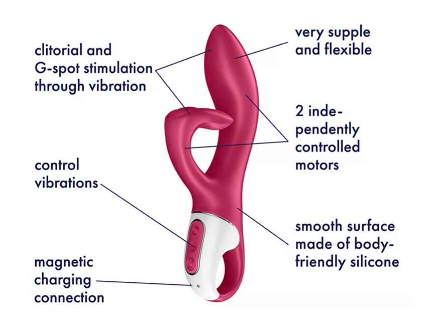 Satisfyer - Embrace Me Rabbit Vibe - Berry photo-5