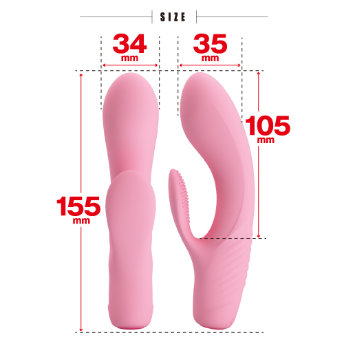 ToysHeart - Instant Orgasm Rabbit Vibrator - Pink photo-4