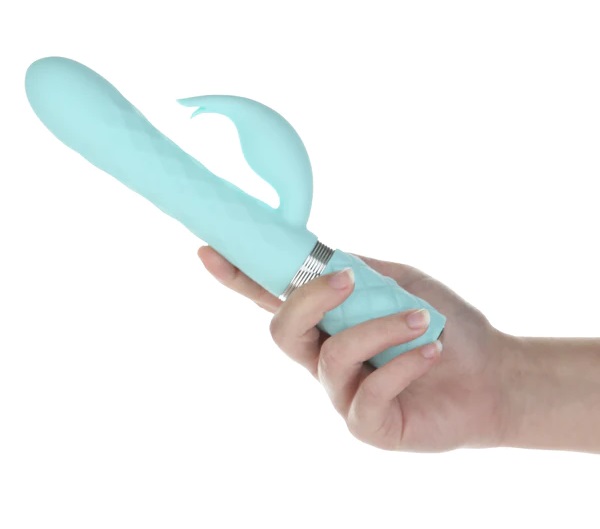 Pillow Talk - Lively Rabbit Vibrator – Teal photo-2