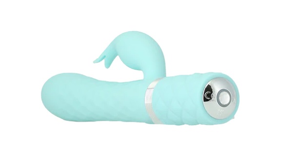 Pillow Talk - Lively Rabbit Vibrator – Teal photo-3