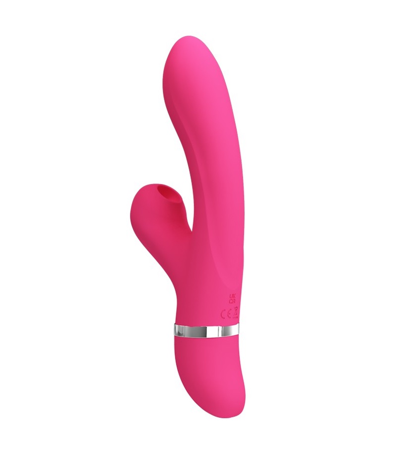 Pretty Love - Willow Rabbit Vibrator w Sucking - Pink photo-2