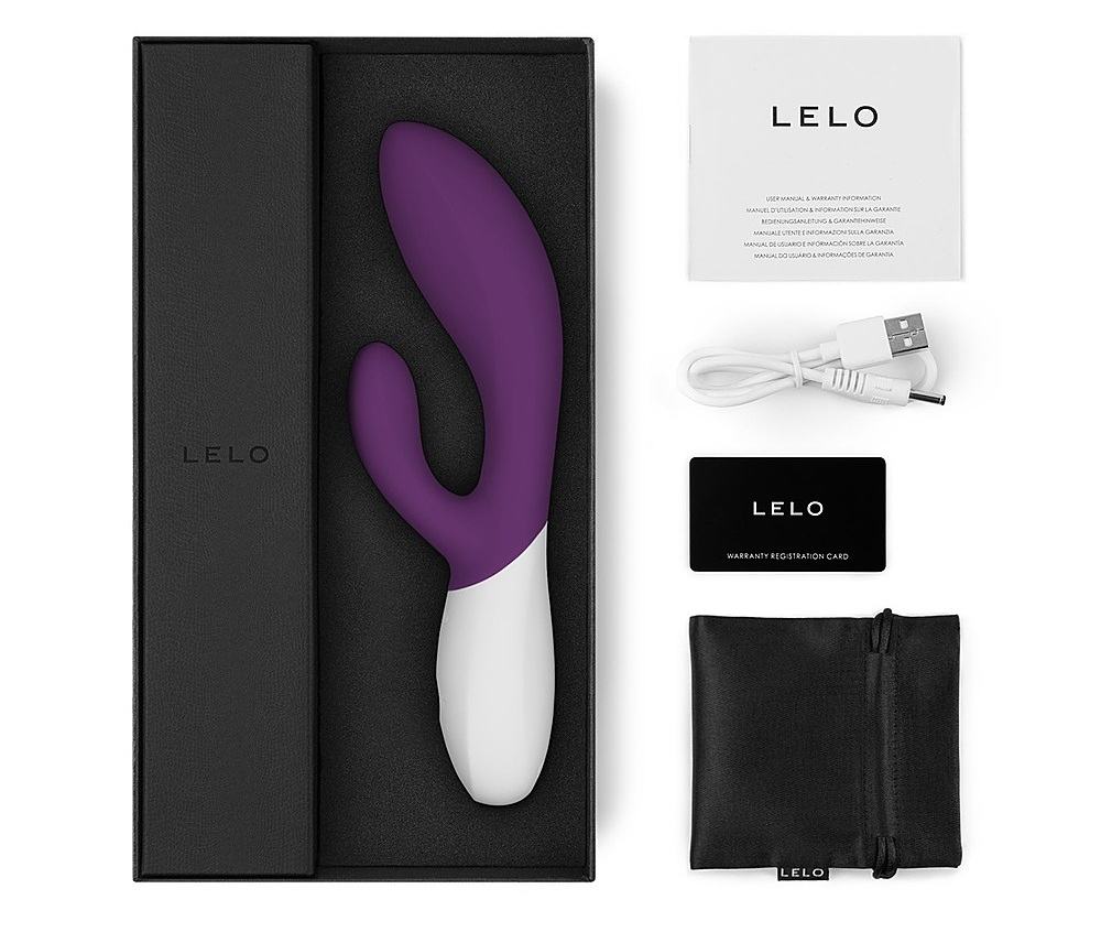 Lelo - Ina Wave 2 Rabbit Vibrator - Plum photo-8