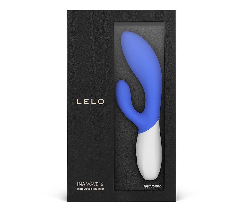 Lelo - Ina Wave 2 Rabbit Vibrator - Blue photo-9