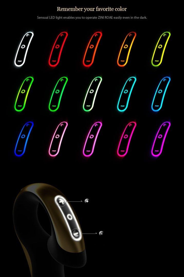 Zini - Roae Vibrator - Black & Gold photo-17