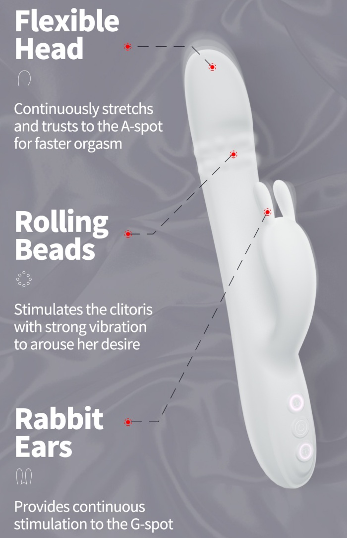 Drywell - Rabbit Pro Vibrator - White photo-5