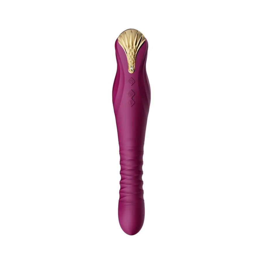 Zalo - King APP Thrusting Vibrator - Velvet Purple photo-3