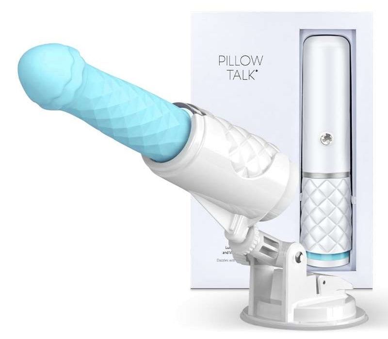 Pillow Talk - Feisty Thrusting Vibrator - Teal photo-9