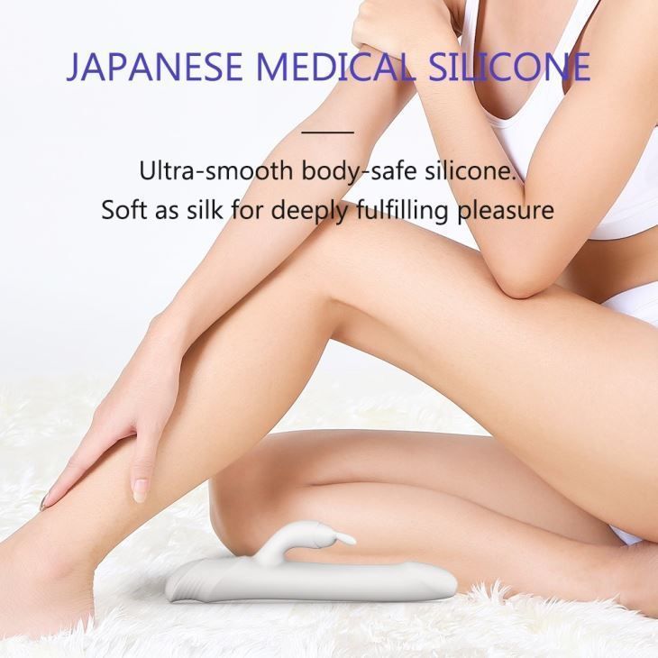 Drywell - Rotating & Thrusting Rabbit Vibrator - Black photo-5