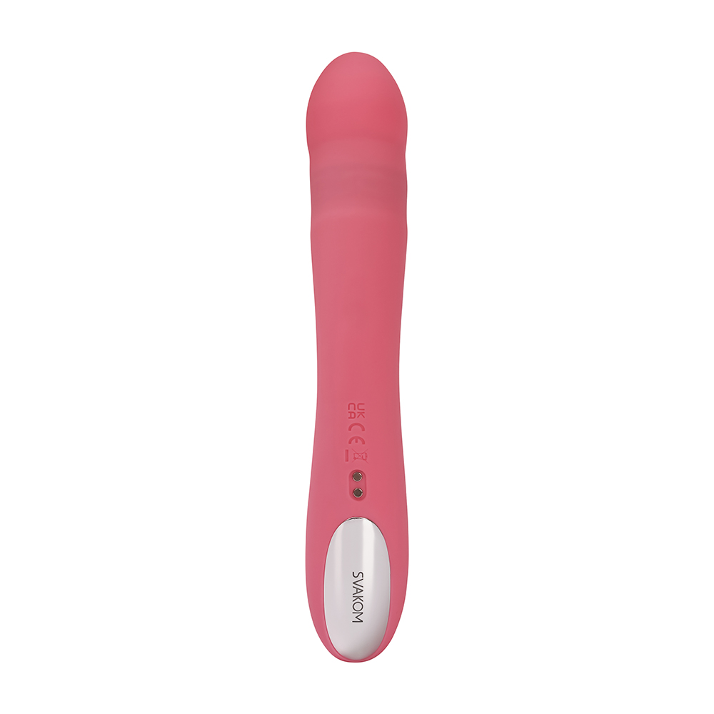 SVAKOM - Avery Thrusting Rabbit Vibrator - Strawberry Pink photo-6 SVAKOM - Avery Thrusting Rabbit Vibrator - Strawberry Pink photo-6
