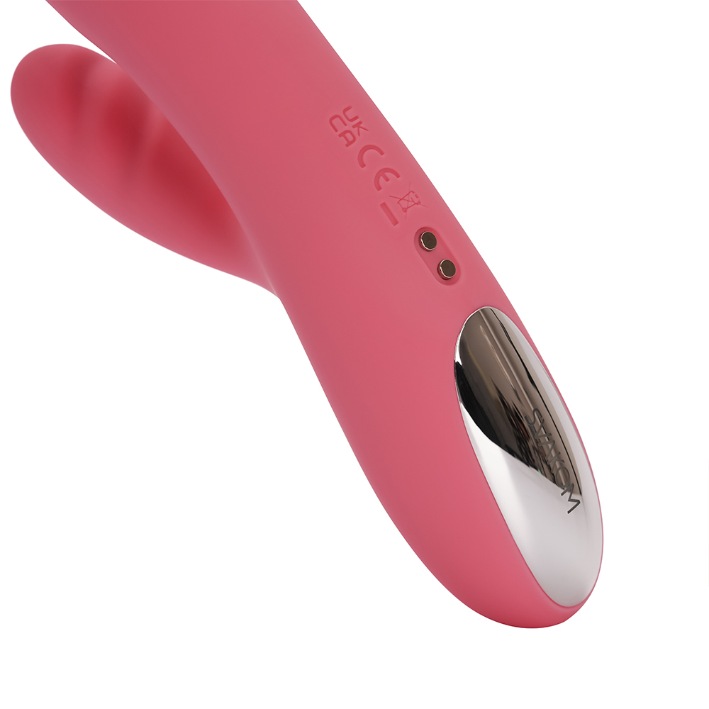 SVAKOM - Avery Thrusting Rabbit Vibrator - Strawberry Pink photo-8 SVAKOM - Avery Thrusting Rabbit Vibrator - Strawberry Pink photo-8