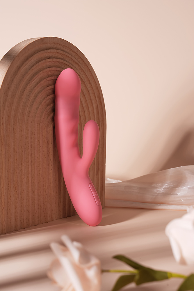 SVAKOM - Avery Thrusting Rabbit Vibrator - Strawberry Pink photo-12 SVAKOM - Avery Thrusting Rabbit Vibrator - Strawberry Pink photo-12