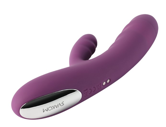 SVAKOM - Avery Thrusting Rabbit Vibrator - Lilac photo-4