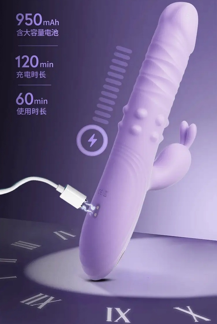 Erocome - Eridanus Pro Thrusting Vibrator - Purple photo-12