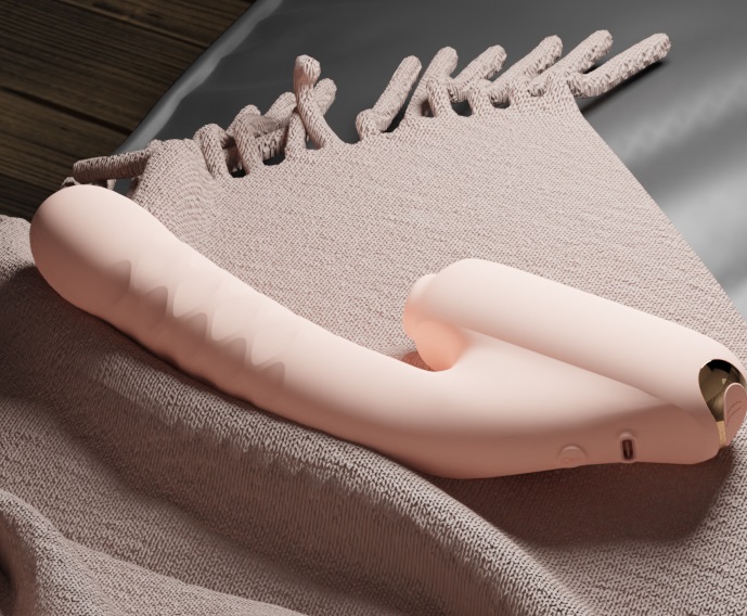 Qingnan - Thrusting Vibrator w Suction #7 - Flesh Pink photo-15