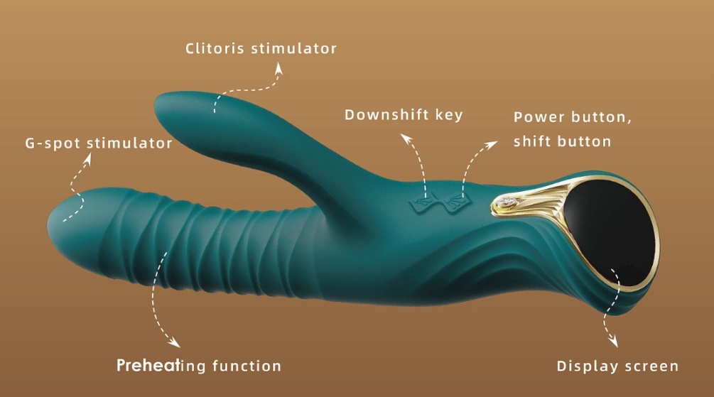 Zalo - Mose Heating Rabbit Thruster - Turquoise Green photo-3