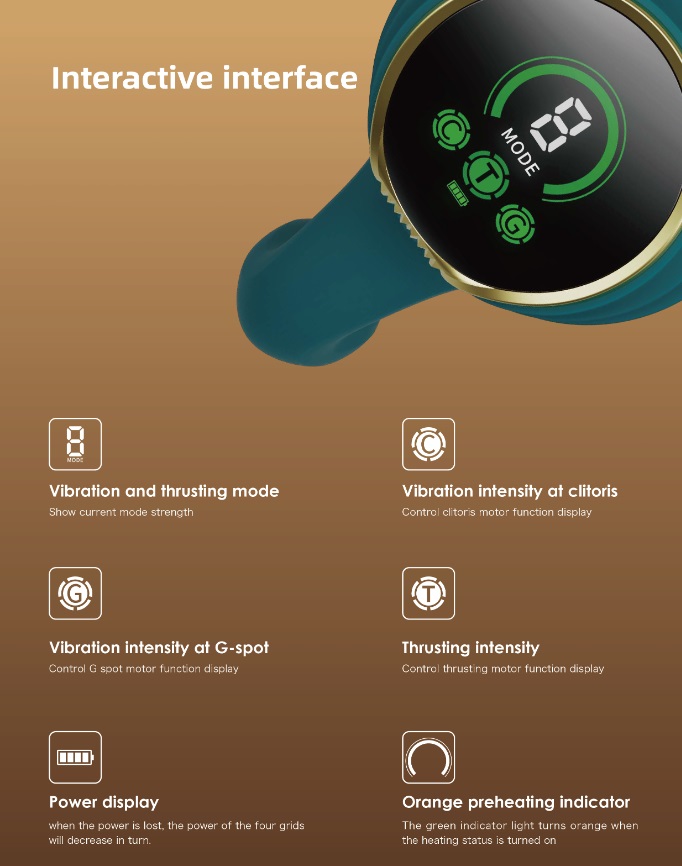 Zalo - Mose Heating Rabbit Thruster - Turquoise Green photo-9