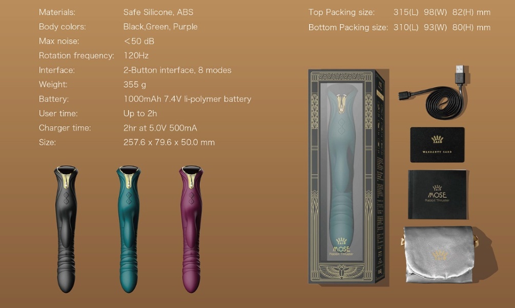 Zalo - Mose Heating Rabbit Thruster - Turquoise Green photo-12