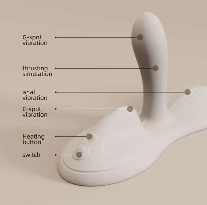 Zalo - Flora APP Vibro Pad - Ivory White photo-11