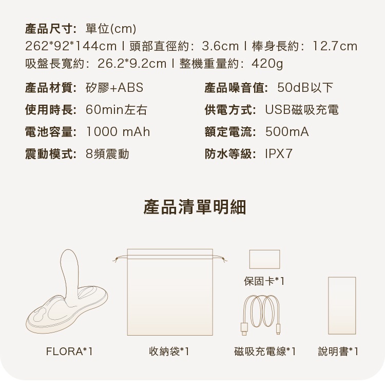 Zalo - Flora APP Vibro Pad - Ivory White photo-15