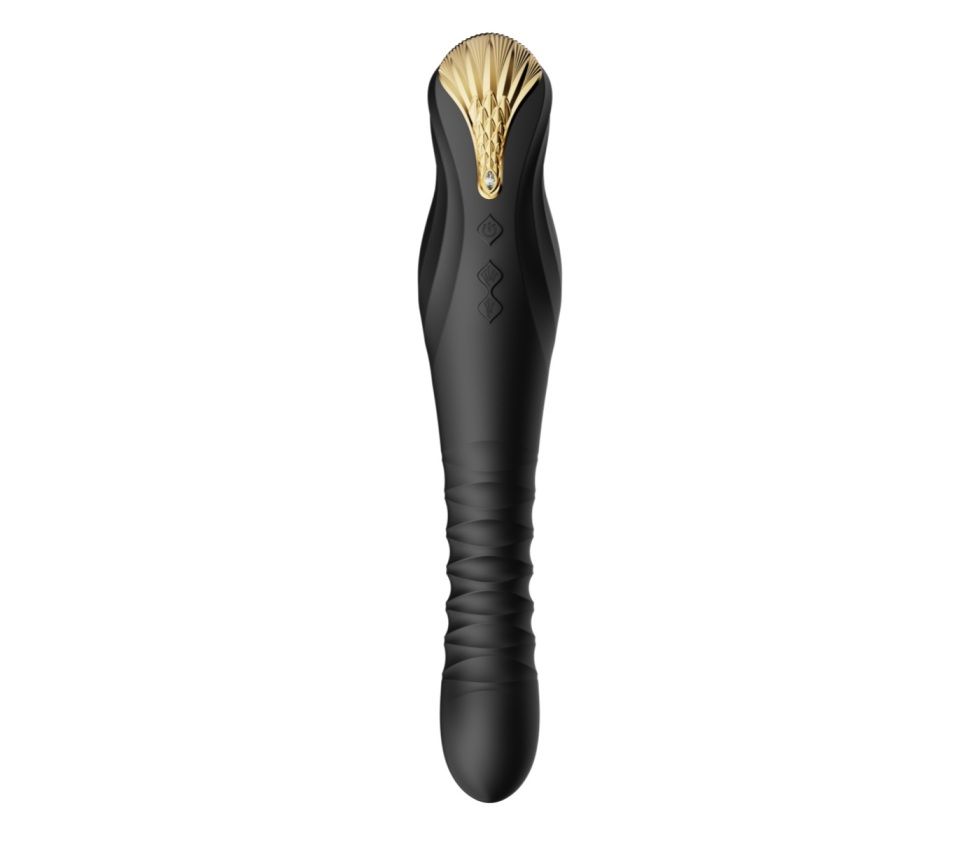 Zalo - King APP Thrusting Vibrator - Obsidian Black photo-3