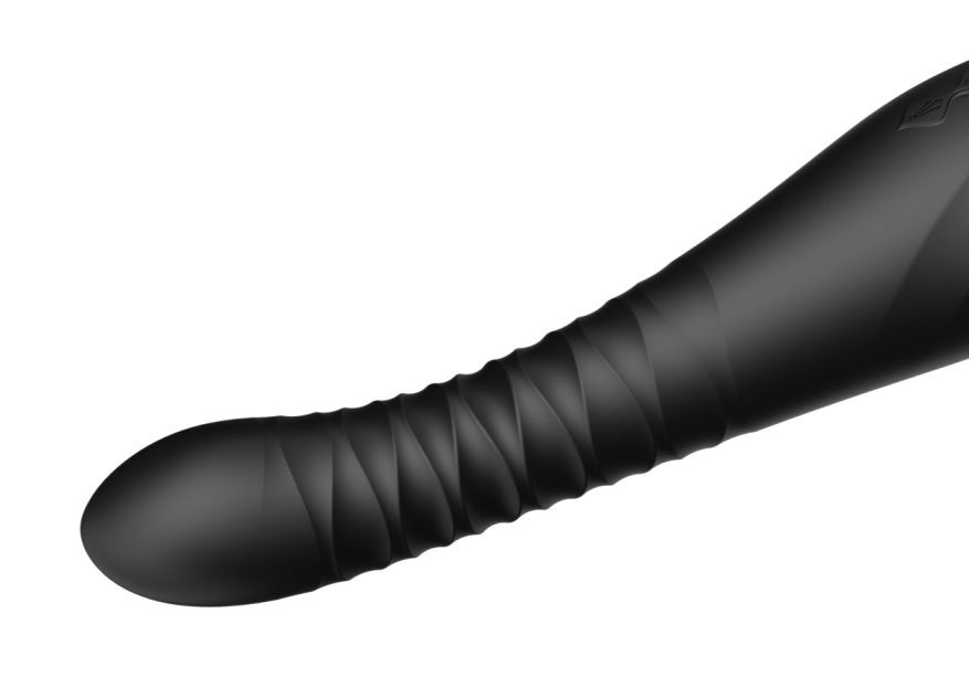Zalo - King APP Thrusting Vibrator - Obsidian Black photo-6