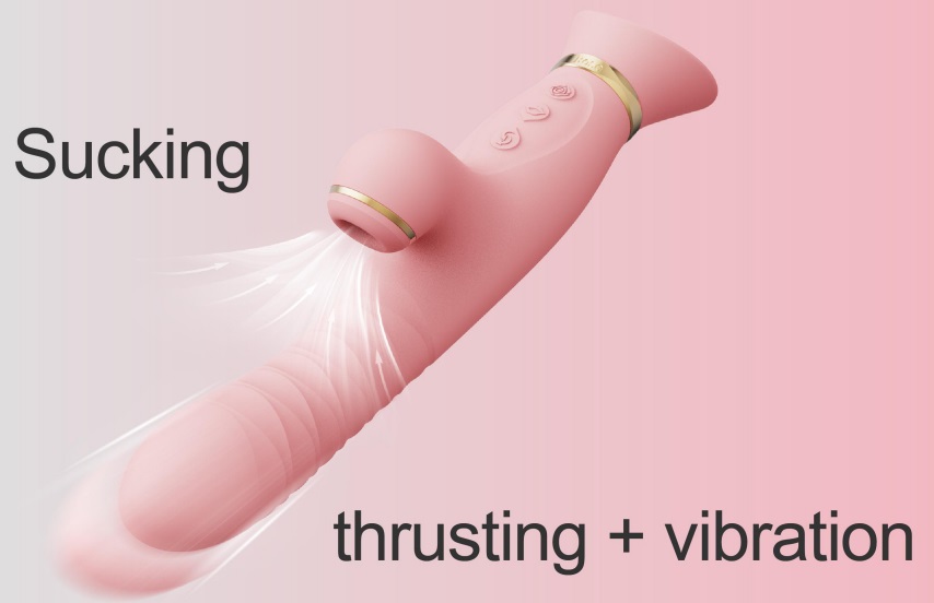 Zalo - Rose Thruster Rabbit Vibrator - Lemon Yellow photo-10
