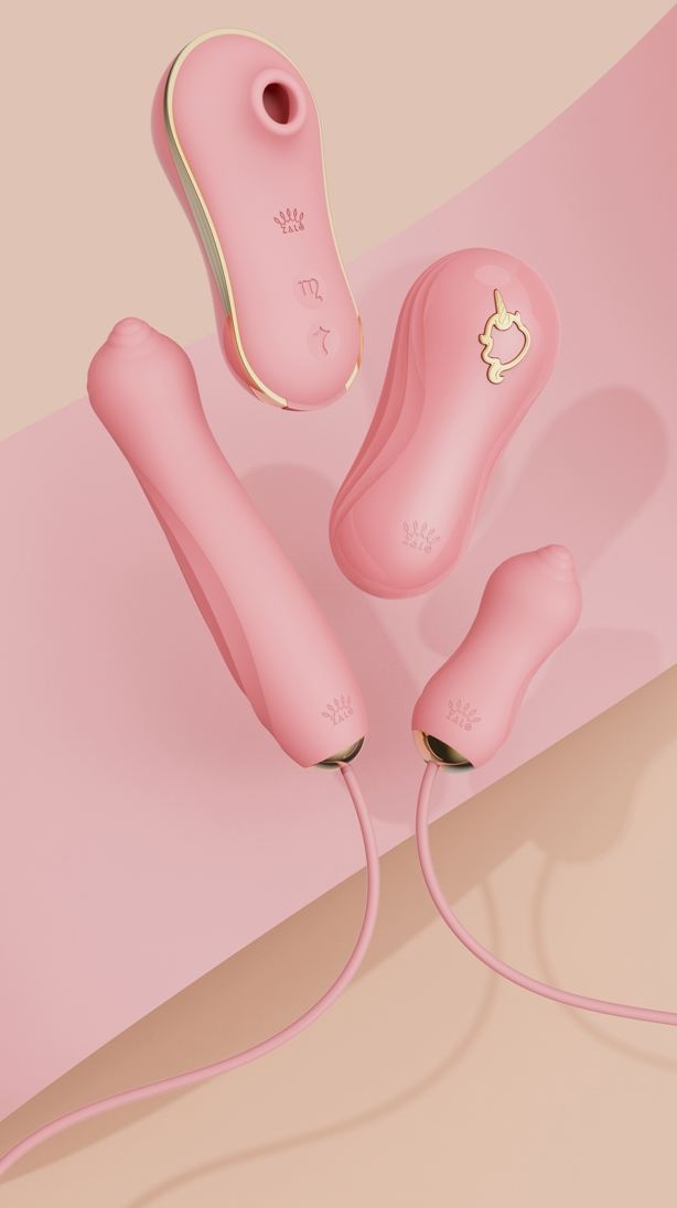 Zalo - Unicorn APP Massager Set - Strawberry Pink photo-3