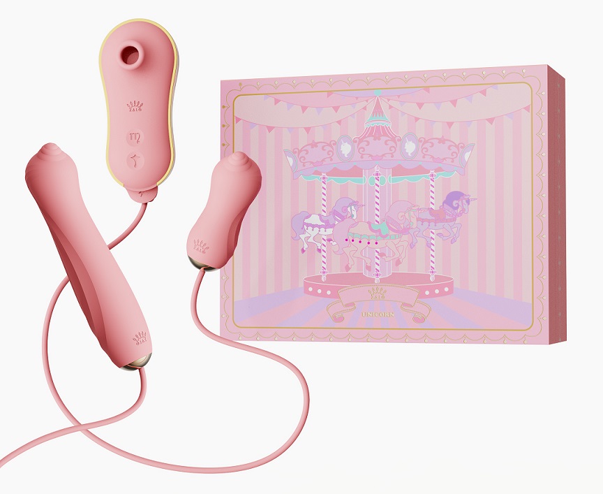 Zalo - Unicorn APP Massager Set - Strawberry Pink photo-23