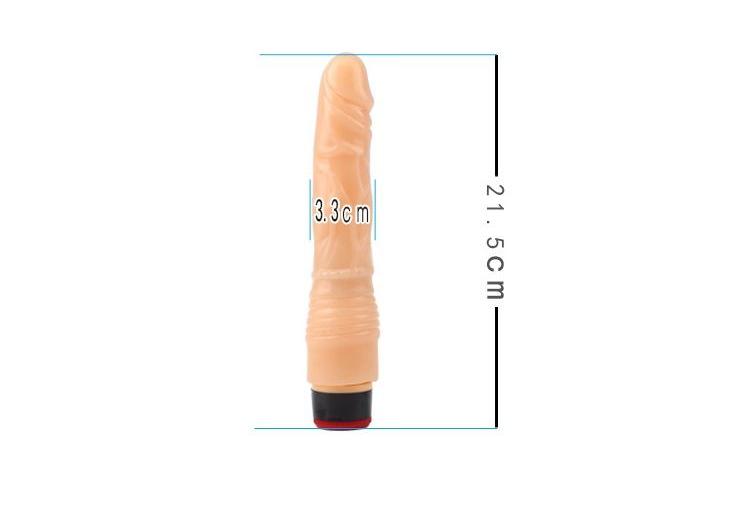 Chisa - 8.8″ Vibe Cock - Flesh photo-6