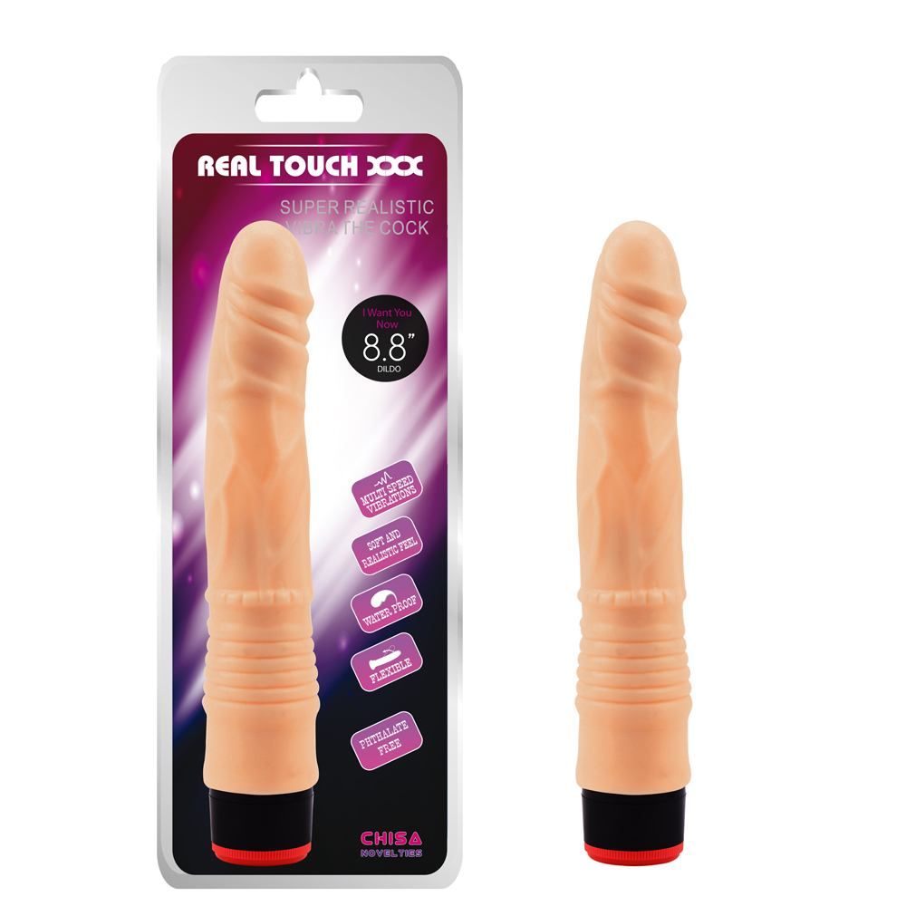 Chisa - 8.8″ Vibe Cock - Flesh photo-7