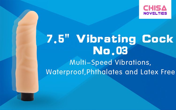 Chisa - 7.5″ Vibrating Cock No.03 TPE photo-6