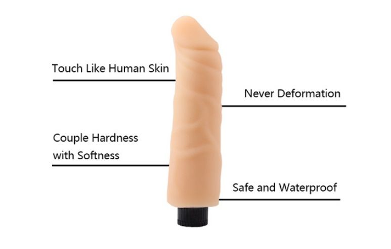 Chisa - 7.5″ Vibrating Cock No.03 TPE photo-7