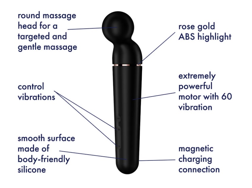 Satisfyer - Planet Wand-er Massager - Black photo-5