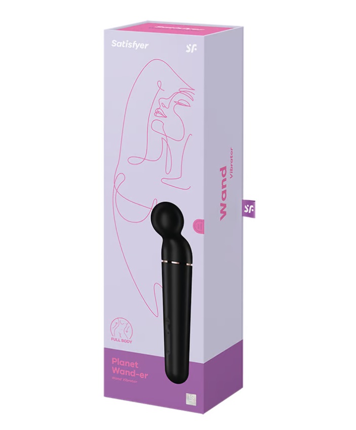 Satisfyer - Planet Wand-er Massager - Black photo-6