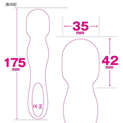 Toysheart - Fit Denma Massager - Pink photo-4