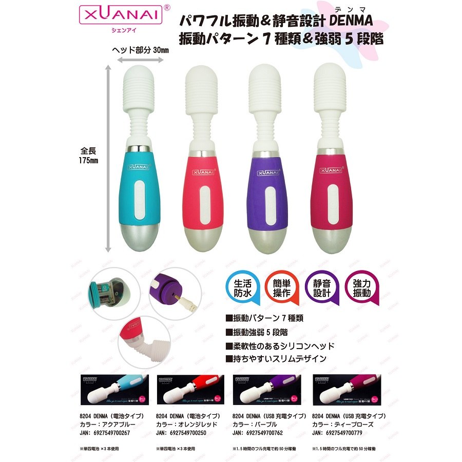 Xuanai - 8204 Denma Massager - Red photo-9