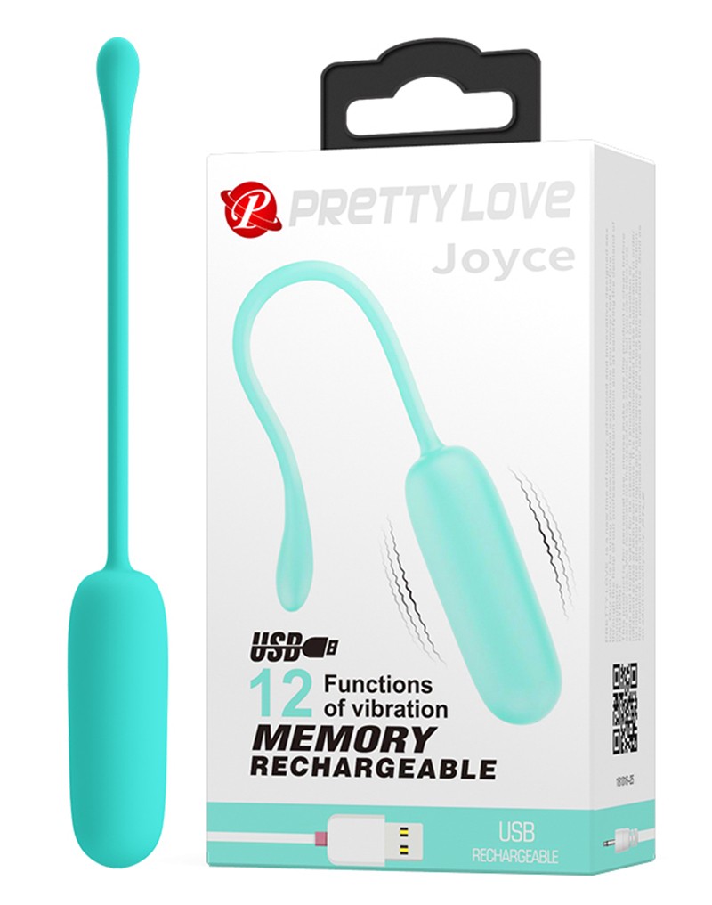 Pretty Love - Joyce Vibrating Egg - Green photo-9