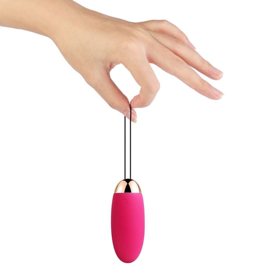 SVAKOM - Elva Remote Control Egg Vibrator - Plum Red photo-6