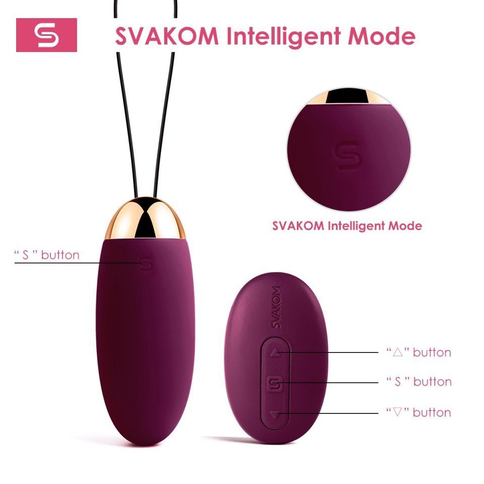 SVAKOM - Elva Remote Control Egg Vibrator - Violet photo-15