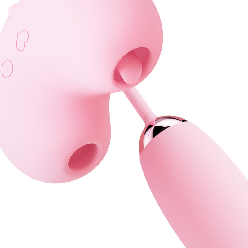 SVAKOM - Magic Heart Plus Licking & Sucking Vibrator - Pink photo-2